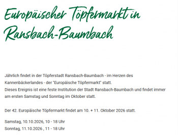 11. Young- und Oldtimertreffen zum Töpfermarkt Ransbach-Baumbach PLZ 56235